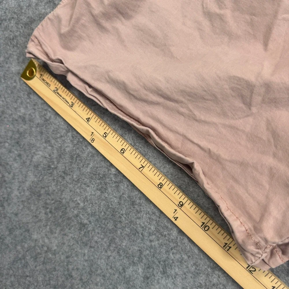 American Eagle Mens Flex Drawstring Shorts XL Pink Cotton Blend Stretch